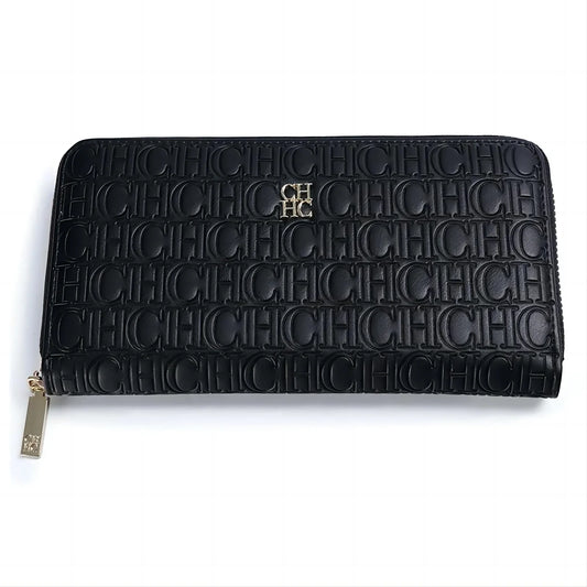 Chelsea Signature Embossed Zip Wallet