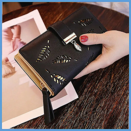 Willow Charm Leaf Detail Wallet