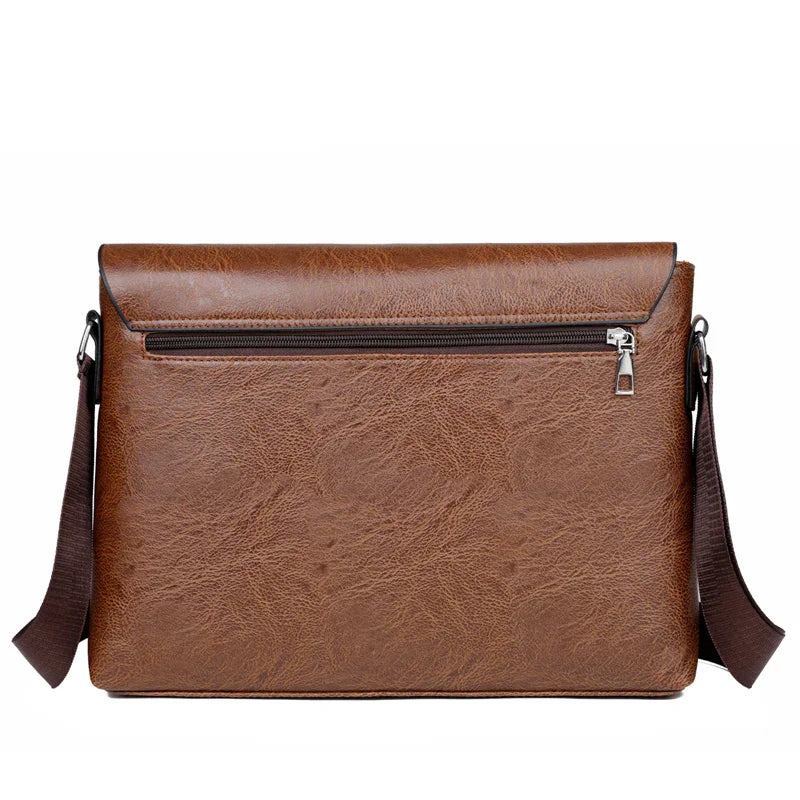 Manchester Classic Leather Messenger Bag