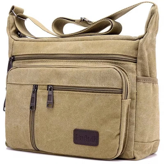 Highland Trail Canvas Messenger Bag