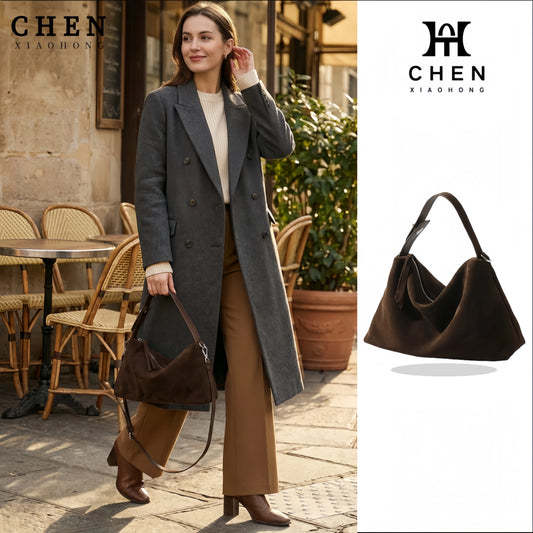 Cambridge Luxe Suede Hobo Bag