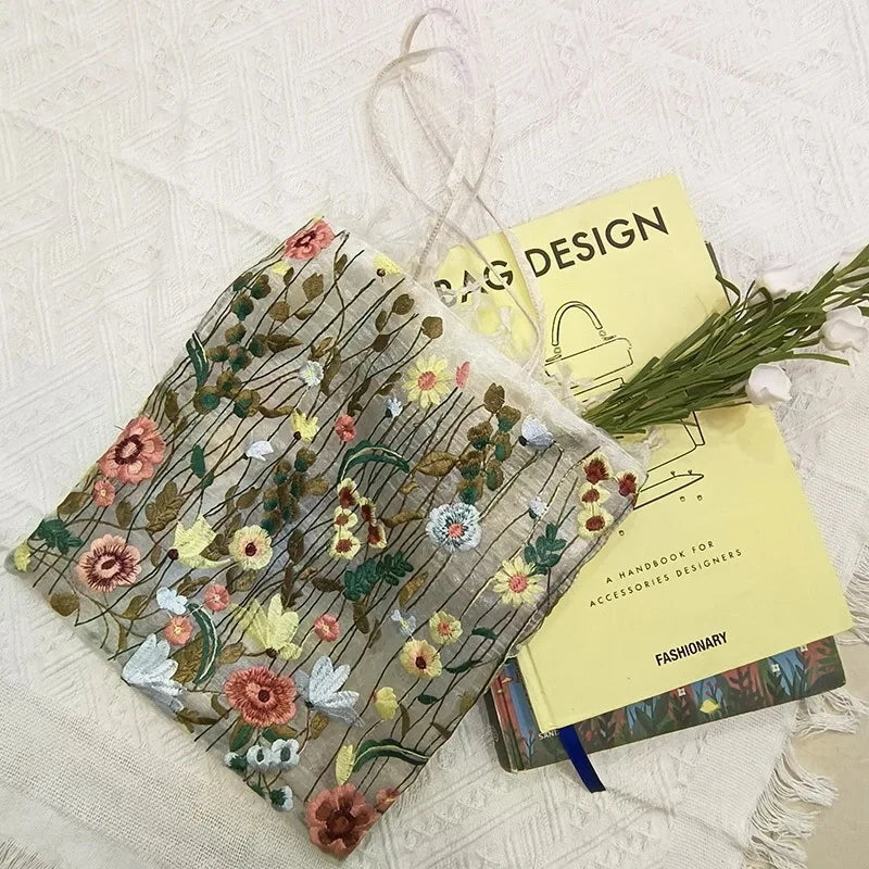 BloomGrace Embroidered Tote