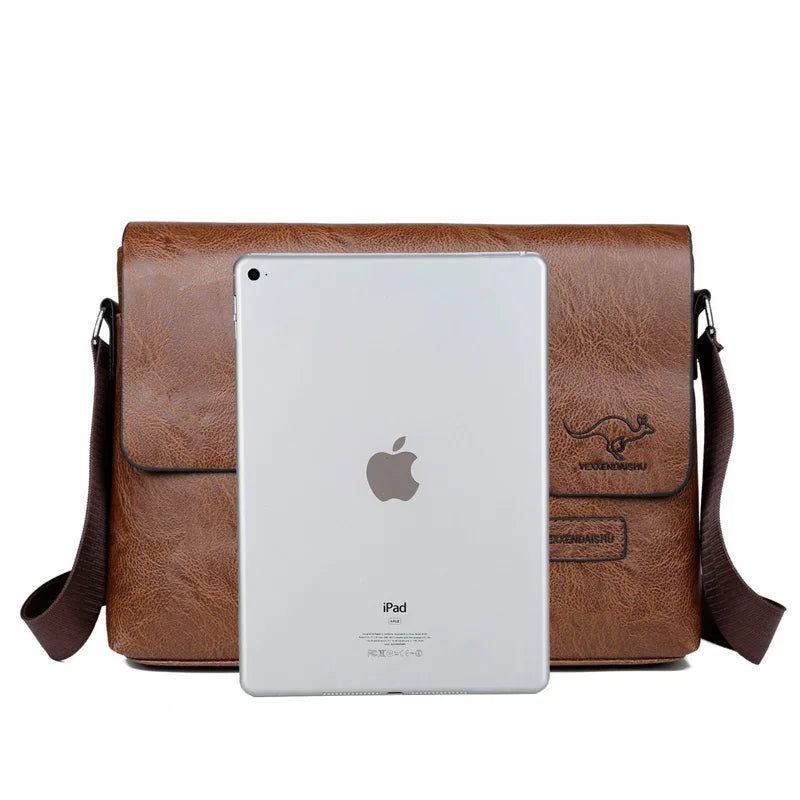 Manchester Classic Leather Messenger Bag