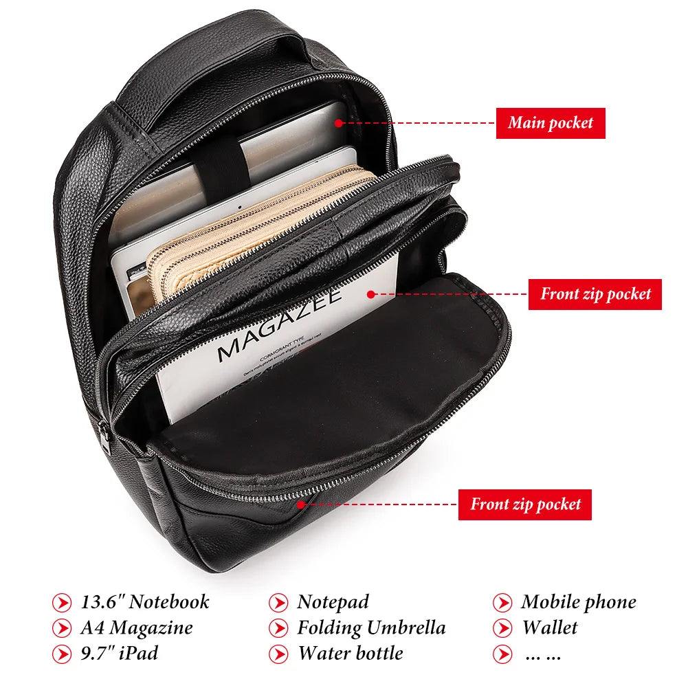 Mayfair Urban Leather Backpack